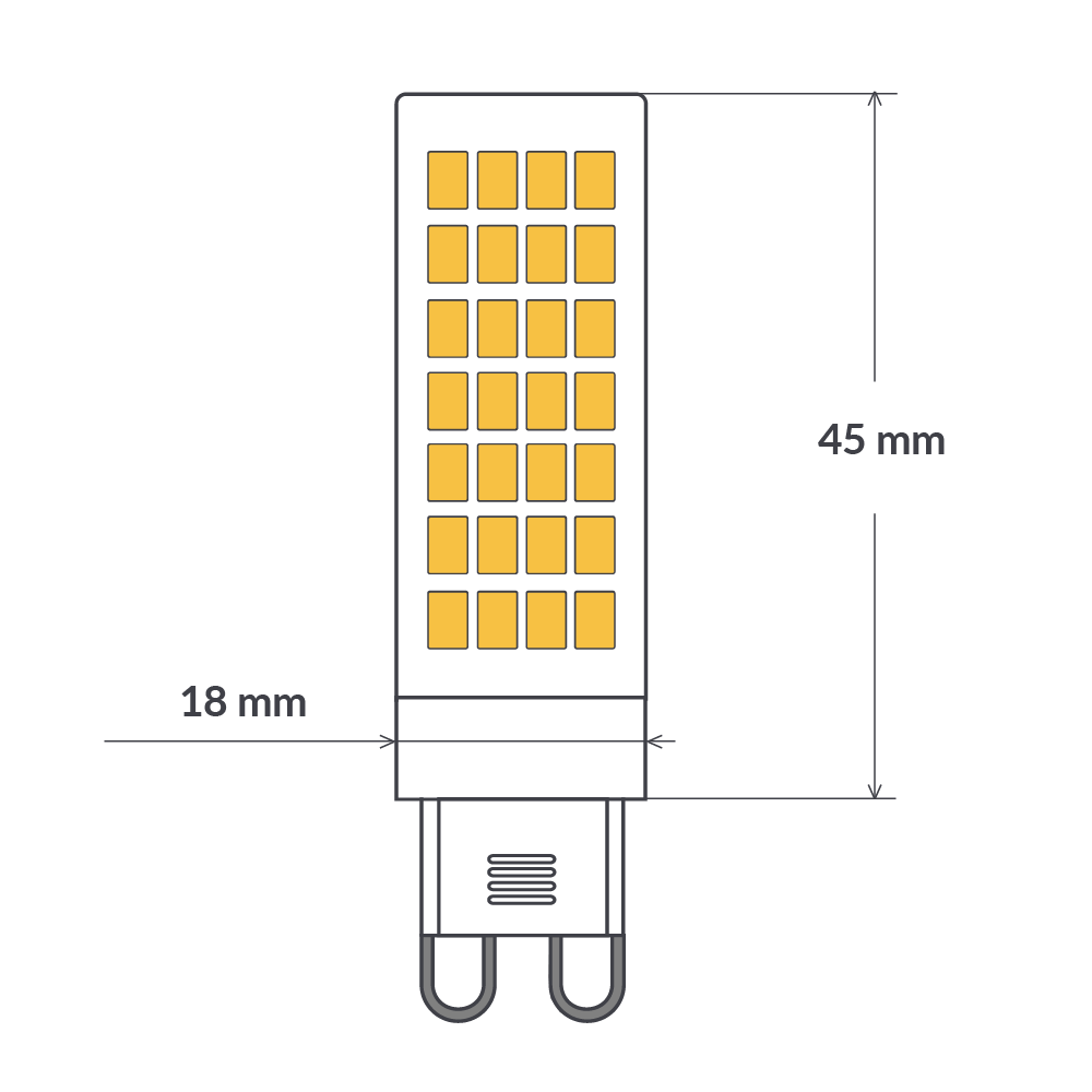 2W/3W/5W G9 Dimmable LED Bulbs