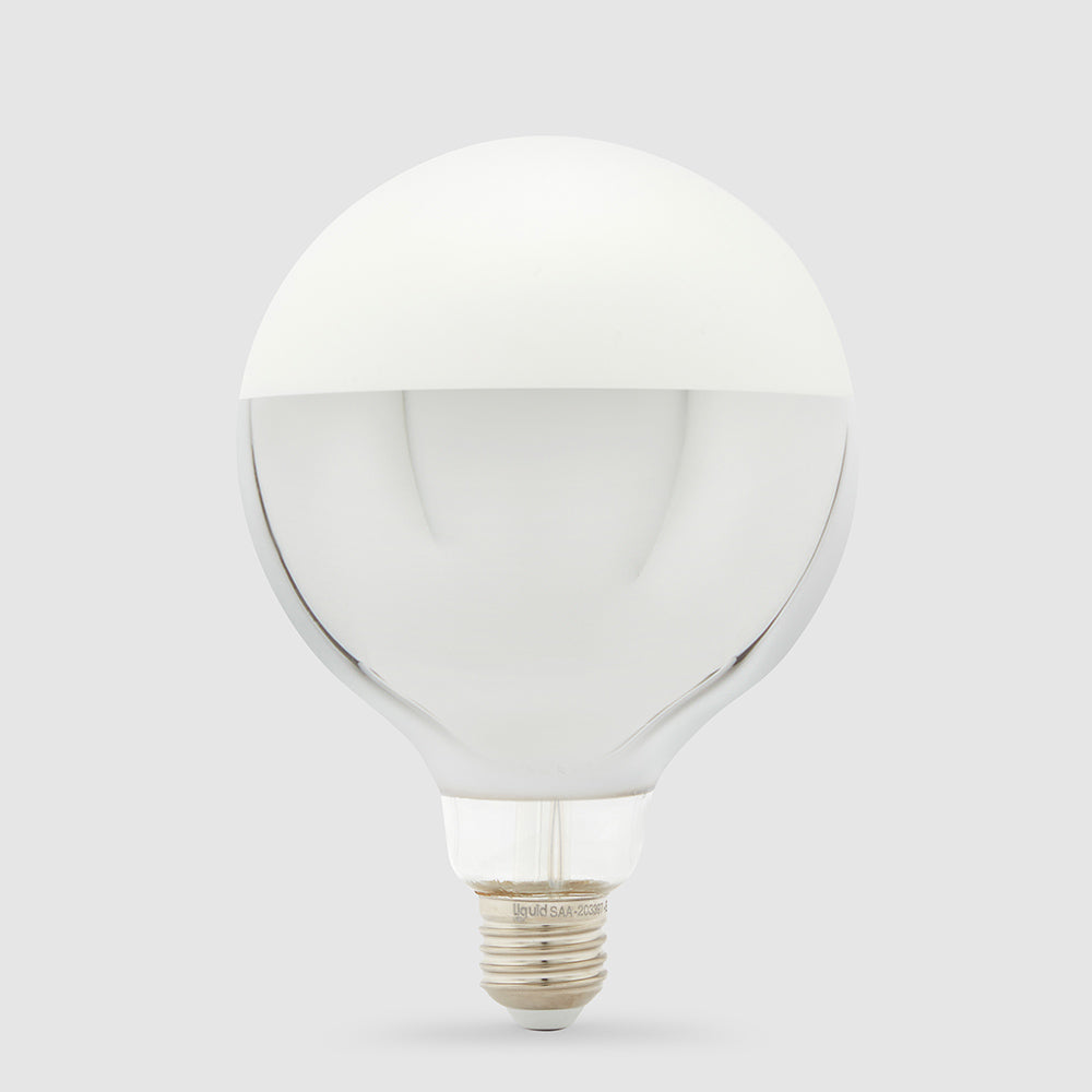 G125 Mirror/Black Crown Dimmable LED Globes