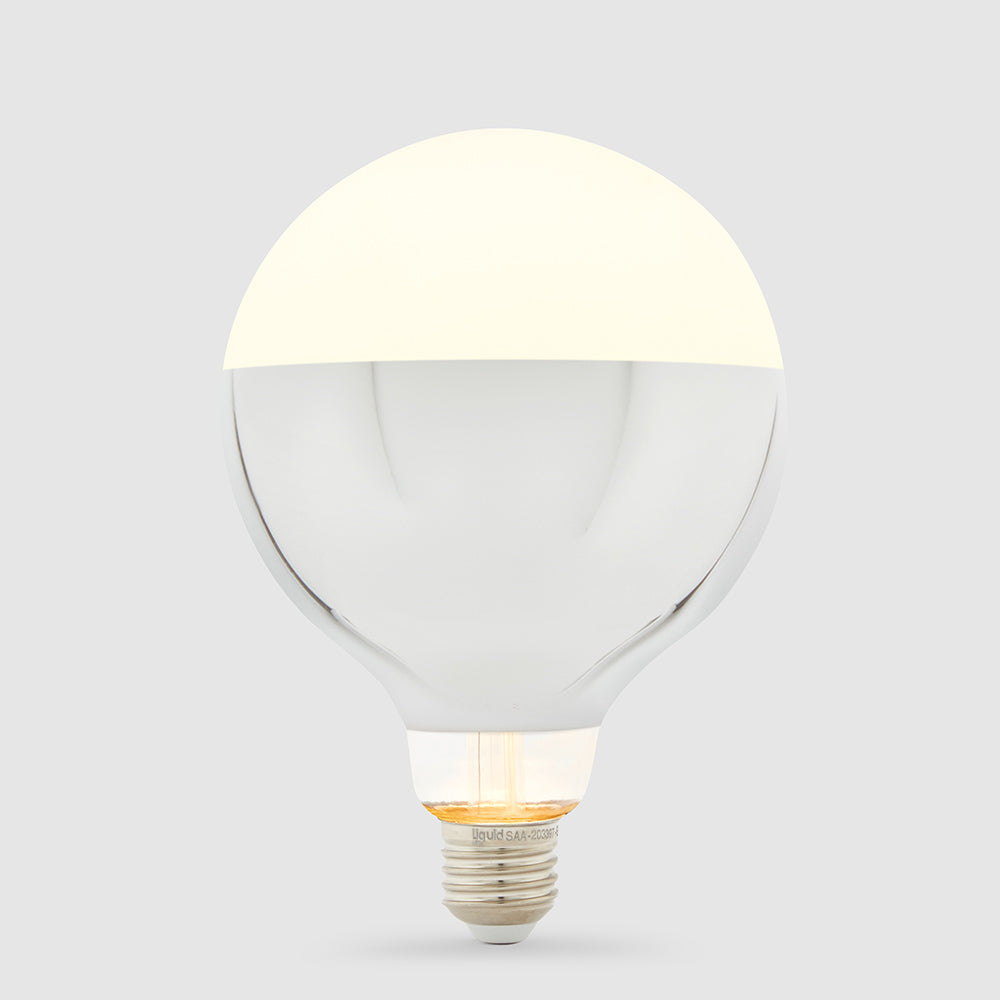 G125 Mirror/Black Crown Dimmable LED Globes