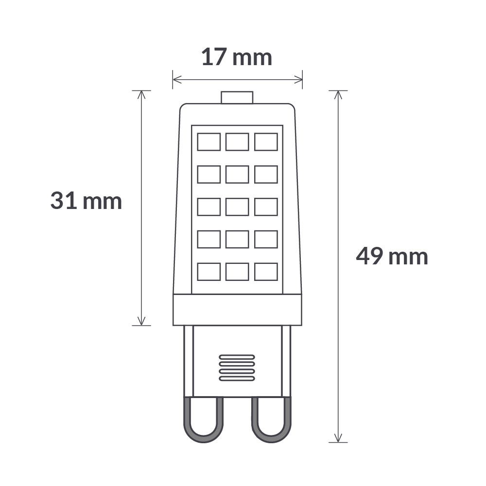 2W/3W/5W G9 Dimmable LED Bulbs