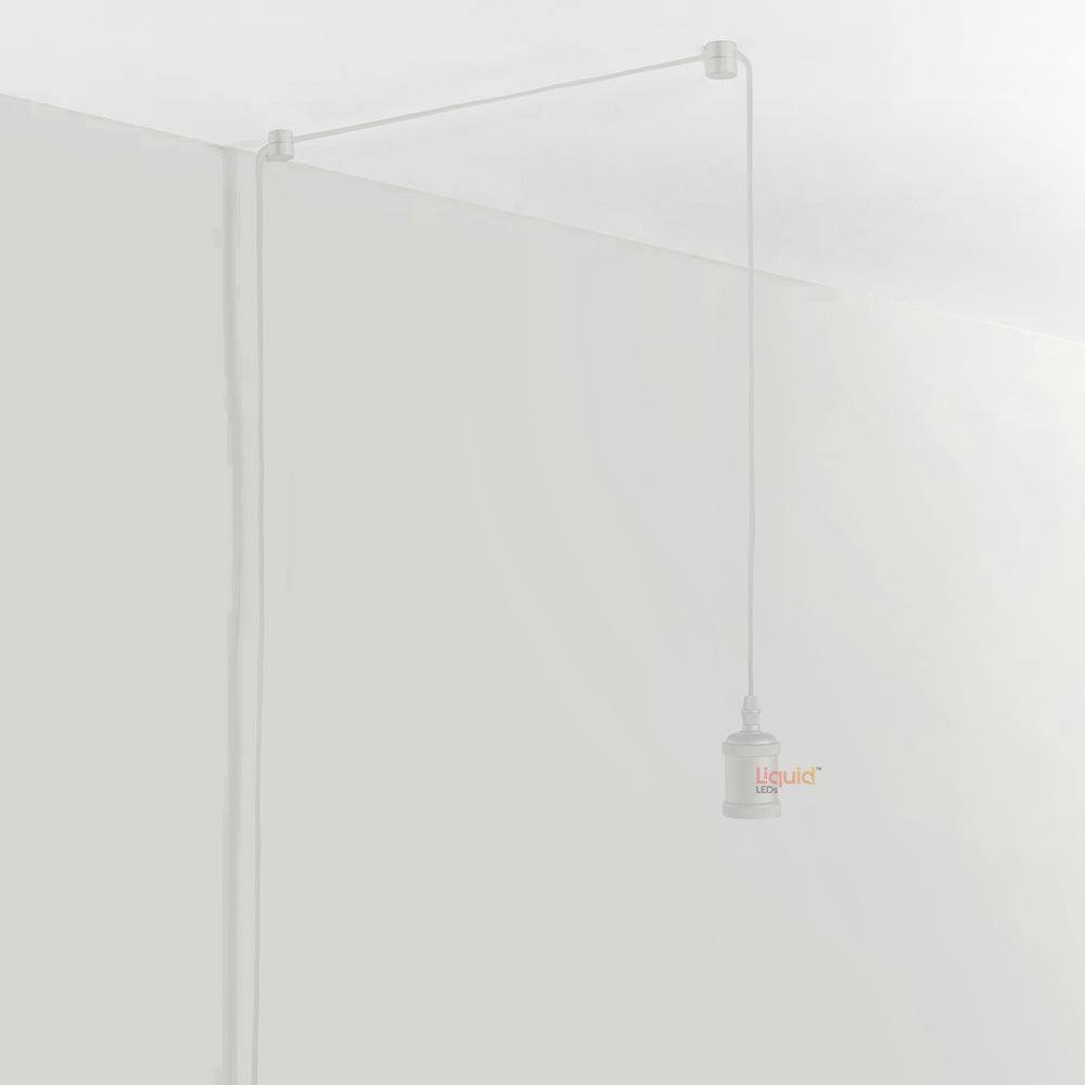 White Plug-In Pendant