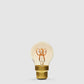 3W Fancy Round Dimmable Tre Loop LED Bulbs in Extra Warm White