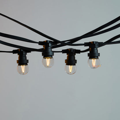 10M Festoon String Lights at 50 cm intervals with LED Bulbs