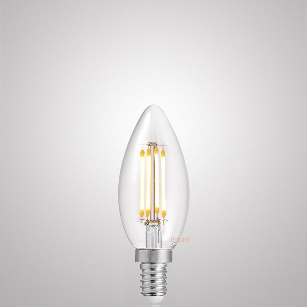 4W Candle Dimmable LED Bulbs Clear in Natural White