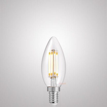 4W Candle Dimmable LED Bulbs Clear in Natural White