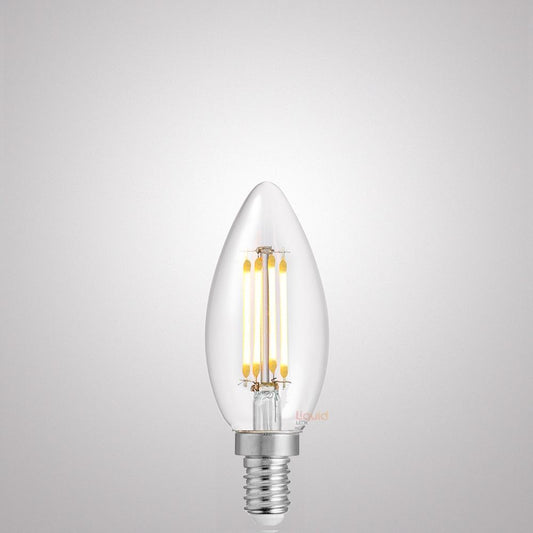 4W Candle Dimmable LED Bulbs Clear in Natural White