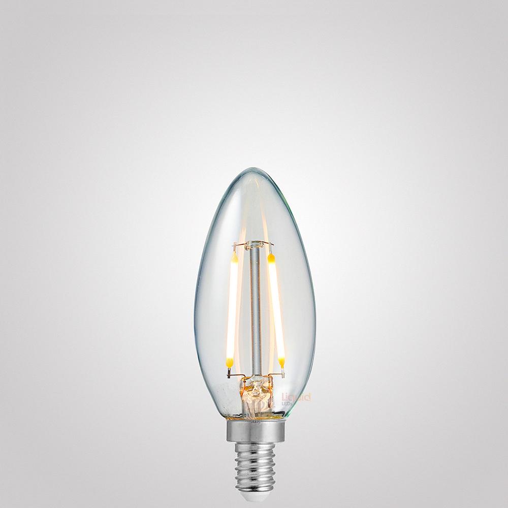 2W Candle Dimmable LED Bulbs in Warm White