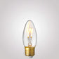 3W Candle Dimmable Tre Loop LED Bulbs in Extra Warm White