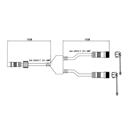 2WayFestoonStringSplitter240V