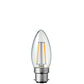 2W Candle Dimmable LED Bulbs in Warm White