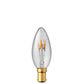 3W Candle Dimmable Tre Loop LED Bulbs in Extra Warm White