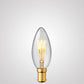 3W Candle Dimmable Tre Loop LED Bulbs in Extra Warm White
