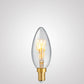 3W Candle Dimmable Tre Loop LED Bulb (E14) in Extra Warm White_lit LiquidLEDs