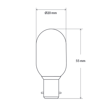 1W/2W/3W Pilot Dimmable LED Bulbs