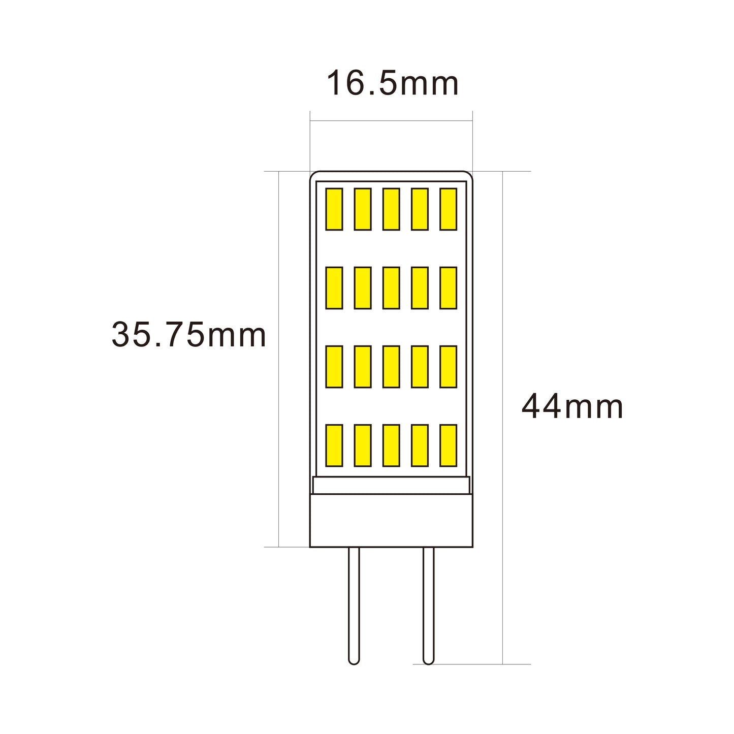 3W G4 12-24 Volt AC/DC Dimmable LED Bi-Pin in Warm White