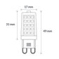 3W G9 Frost Dimmable LED Light Bulb