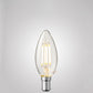 4W Candle Dimmable LED Bulbs Clear in Warm White
