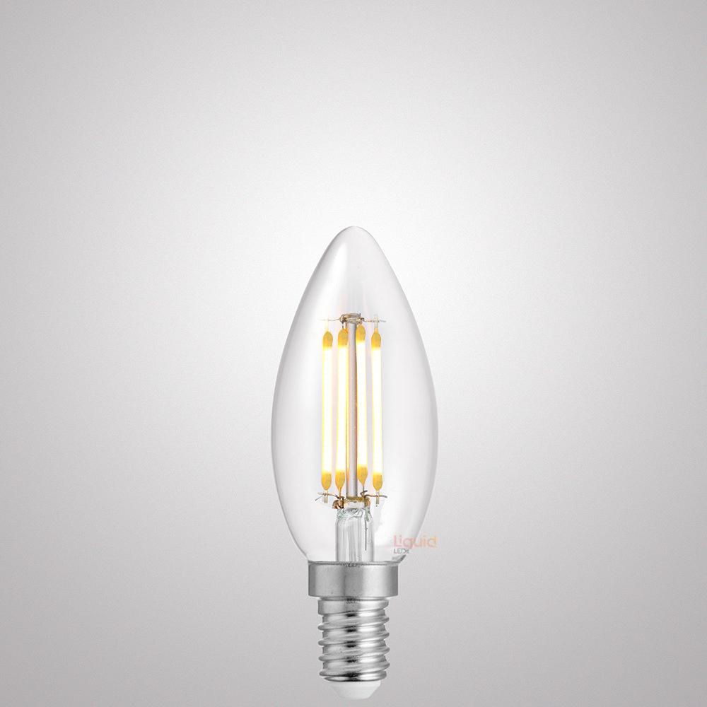 4W Candle Dimmable LED Bulbs Clear in Natural White