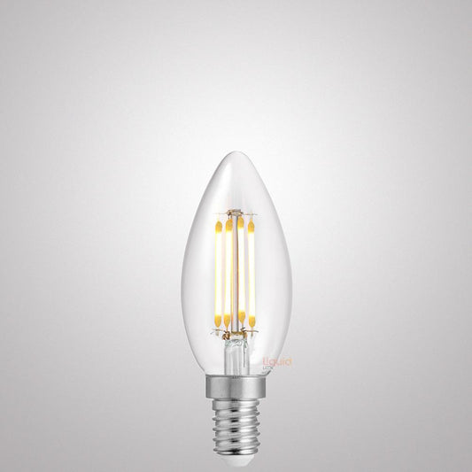 4W Candle Dimmable LED Bulbs Clear in Natural White