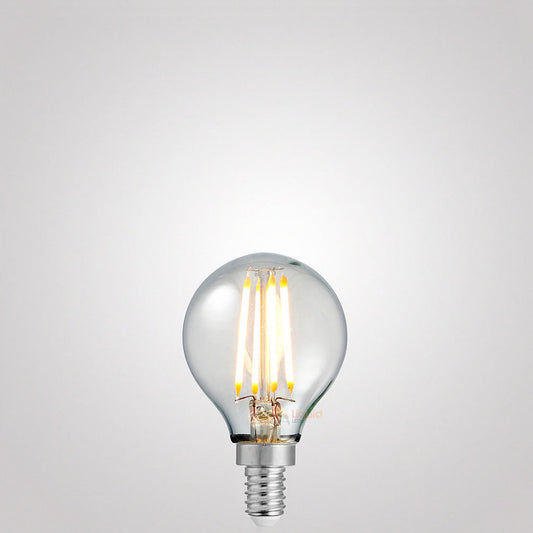 4W Fancy Round Dimmable LED Bulbs Clear