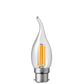 4W Flame Tip Candle Dimmable LED Bulbs in Warm White