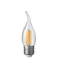 4W Flame Tip Candle Dimmable LED Bulbs in Warm White