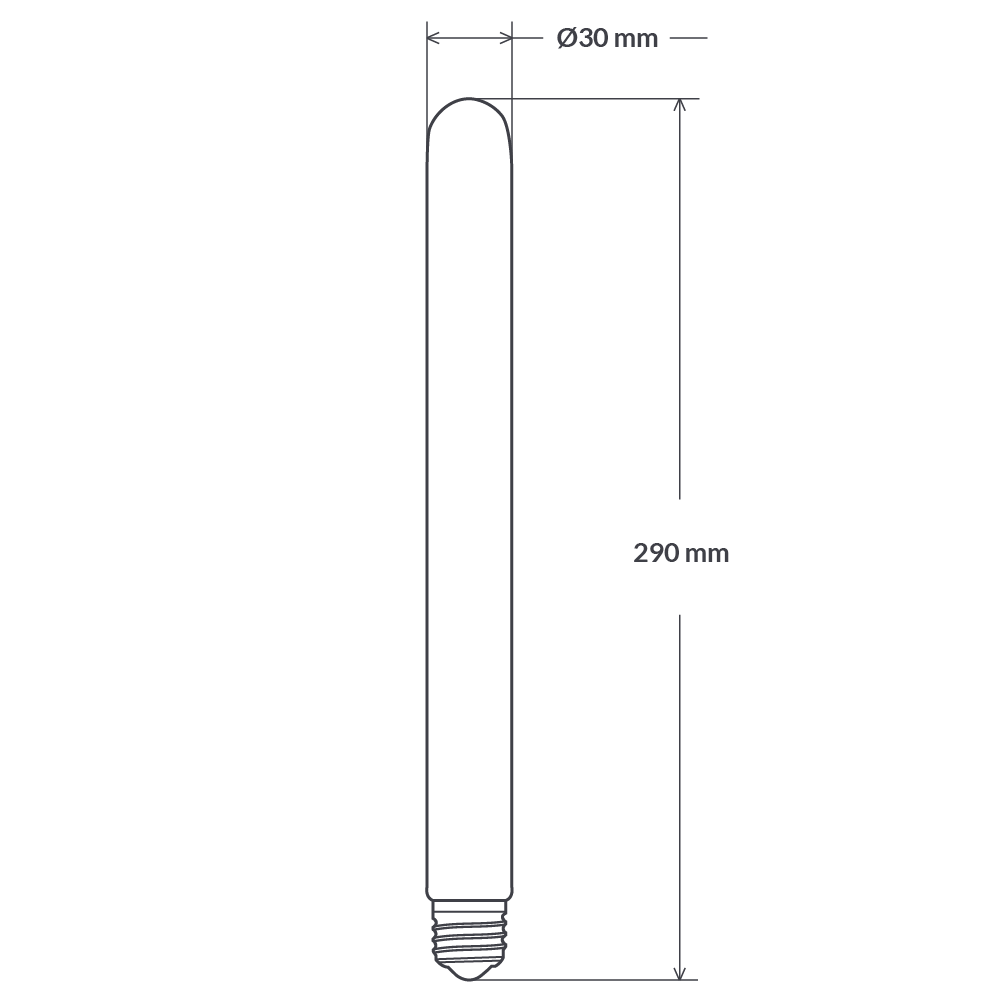 4W Long Tube Vintage LED Bulbs (E27)