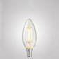4W Candle Dimmable LED Bulbs Clear in Warm White