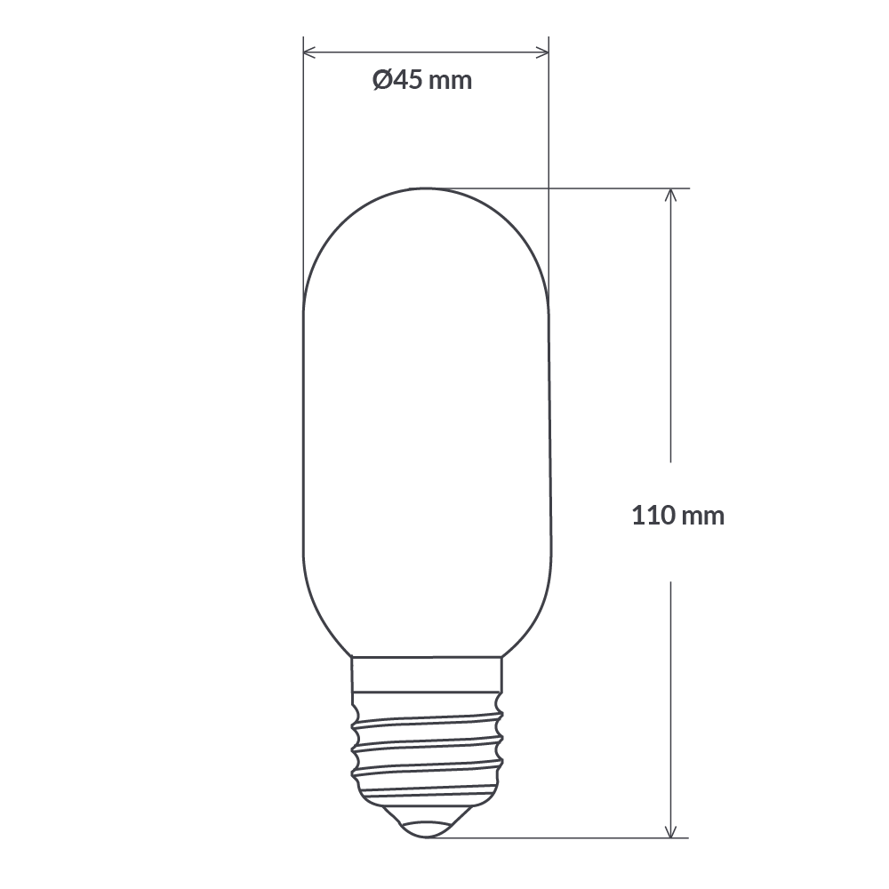 4W Tubular Dimmable Spiral LED Bulb (E27)
