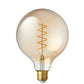 4W G125 Dimmable Spiral LED Bulbs in Extra Warm White