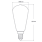 3W Mini Edison Spiral LED Bulb (E14) in Extra Warm White