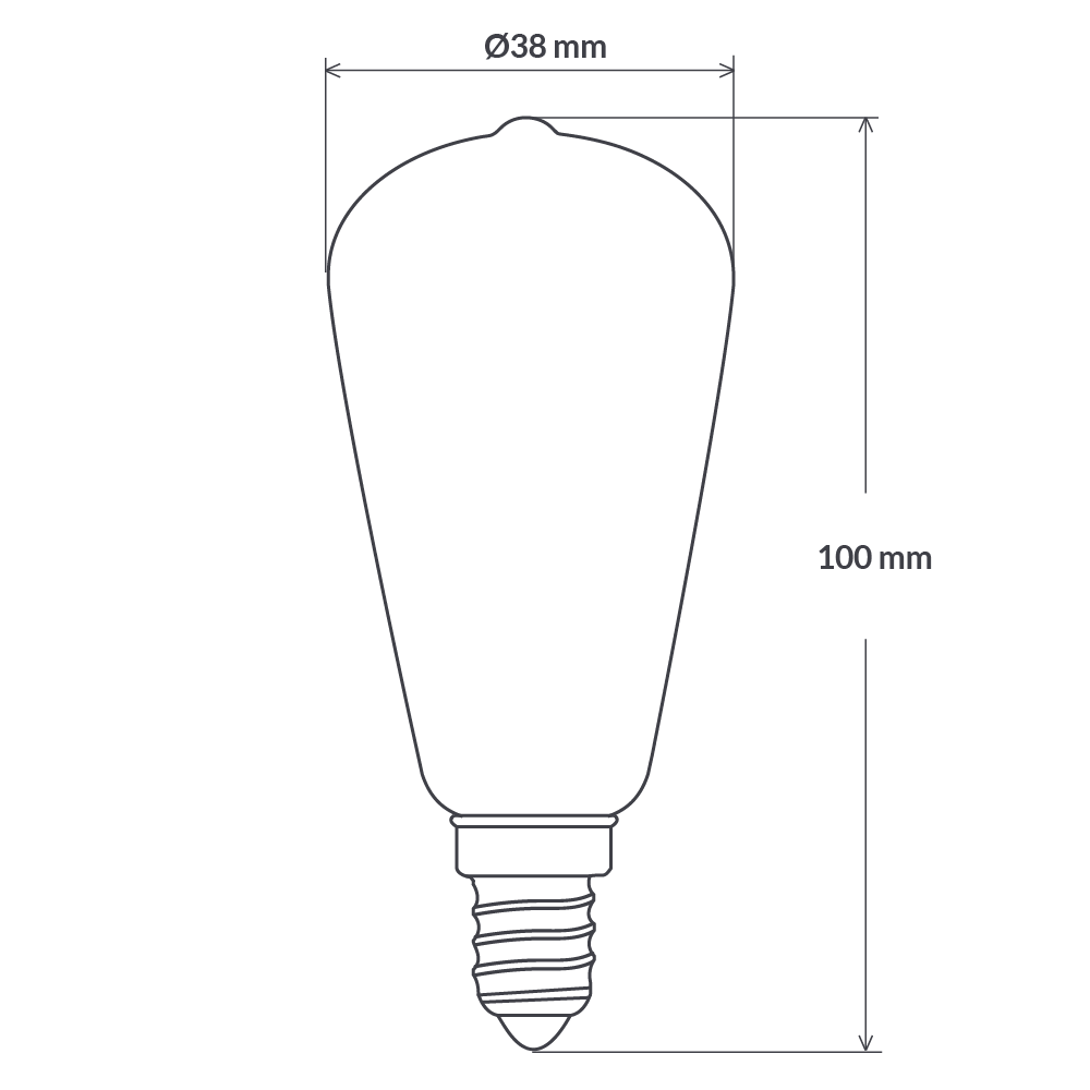 3W Dimmable Mini Edison LED Bulb