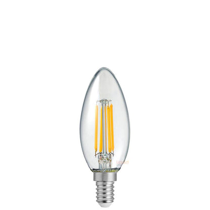 4 Watt 12 Volt Candle Dimmable LED Filament Bulb (E14) Clear Candle Bulbs LiquidLEDs Lighting