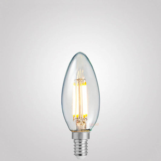 4W 12 Volt DC Candle Dimmable LED Bulbs in Warm White