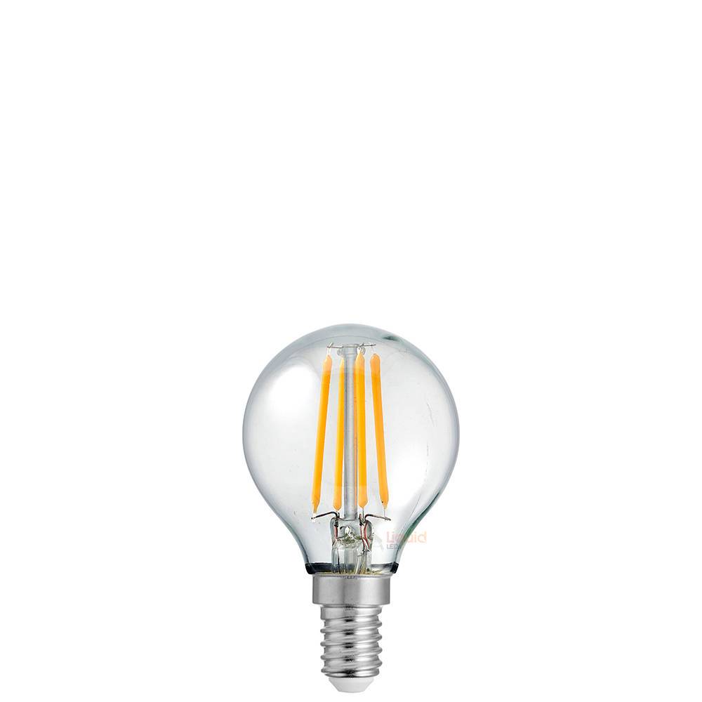 4W 12 Volt Fancy Round Dimmable LED Light Bulb (E14) in Warm White