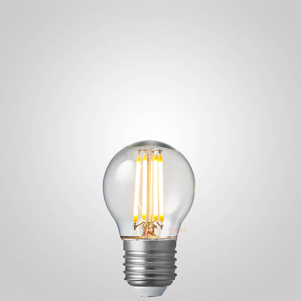 4W 12-24 Volt DC Fancy Round Dimmable LED Bulbs in Warm White