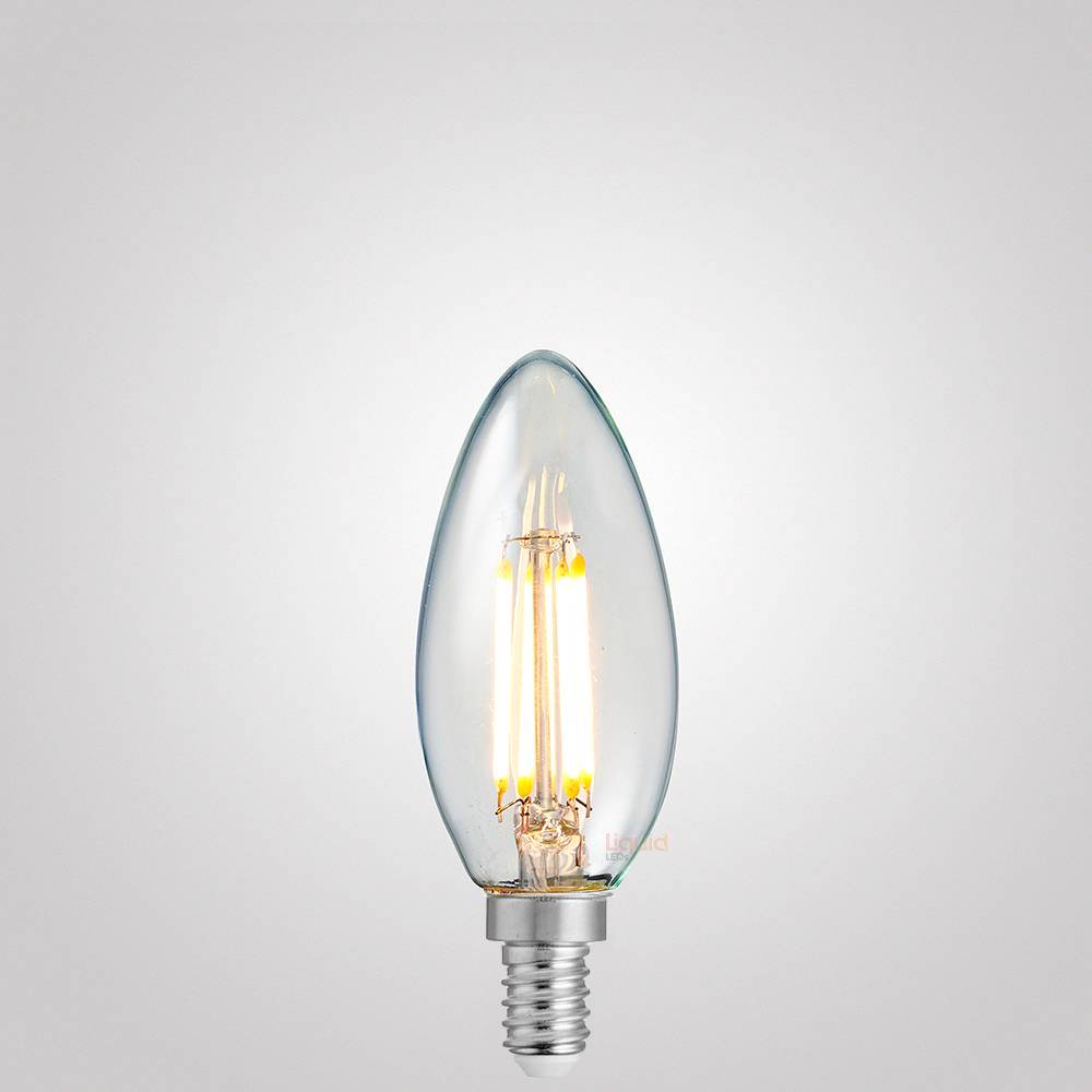 4W Candle Dimmable LED Bulbs Clear in Warm White
