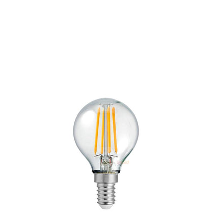 6 Watt Fancy Round G45 Dimmable LED Filament Bulb (E14) Clear Fancy Round LiquidLEDs Lighting