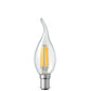 4W Flame Tip Candle Dimmable LED Bulbs in Warm White