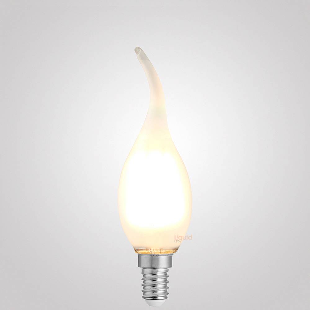 4W Flame Tip Candle Dimmable LED Bulbs in Warm White
