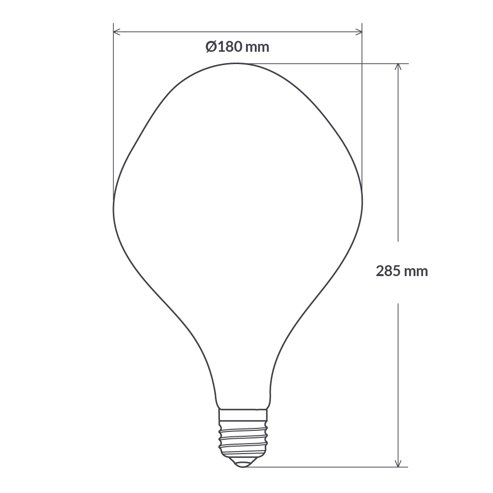 Oversized Designer 180mm LED Bulbs