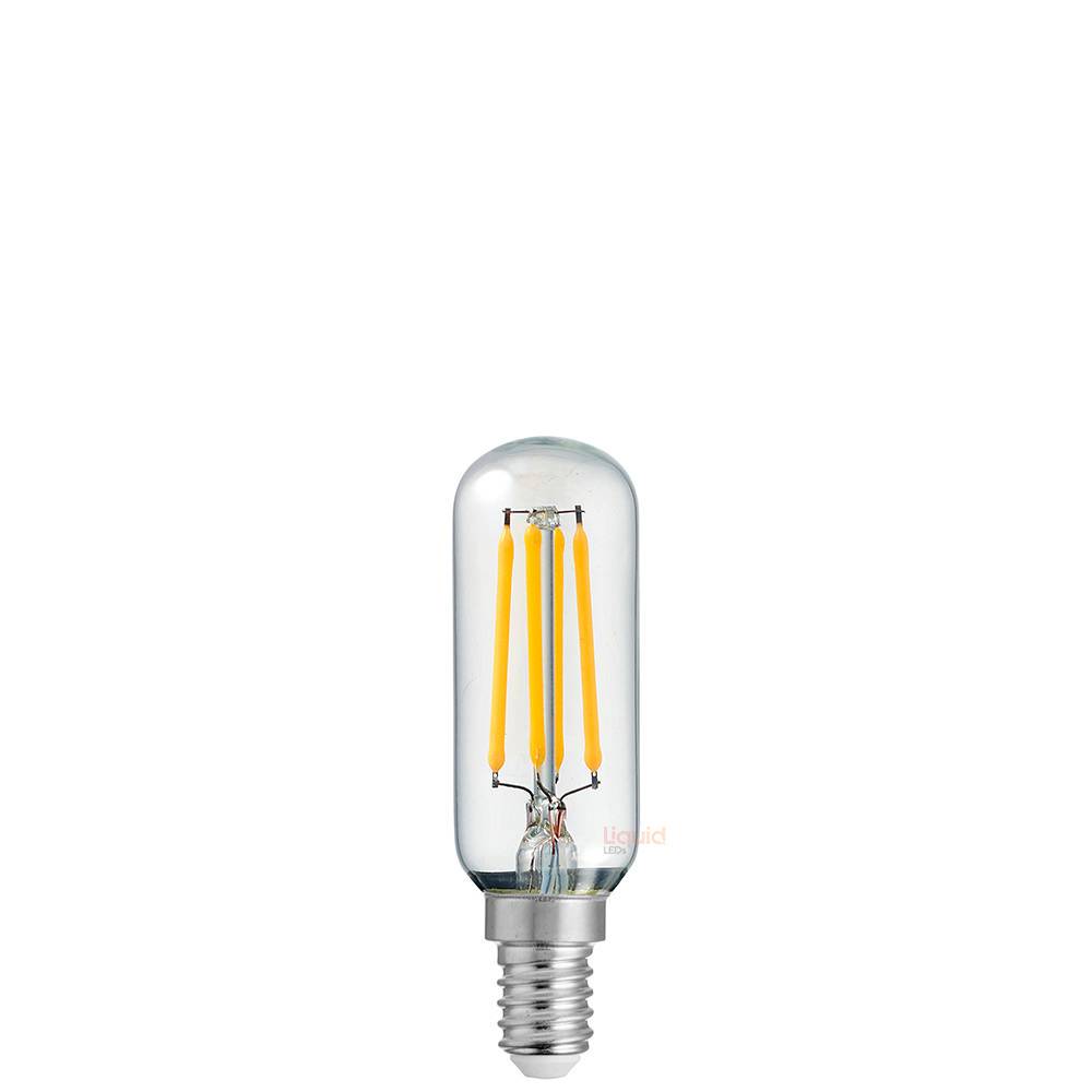 4 Watt Tubular Dimmable LED Filament Light Bulb (E14) Clear Tubular Bulbs LiquidLEDs Lighting 