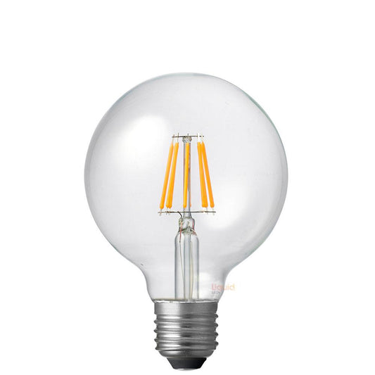 6W 12-24 Volt DC G95 Dimmable LED Bulb (E27) in Extra Warm White