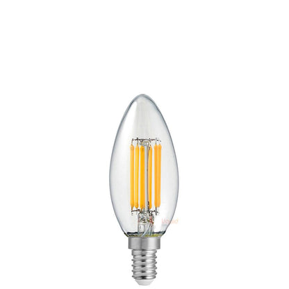 6 Watt 12 Volt Candle Dimmable LED Filament Bulb (E14) Clear Candle Bulbs LiquidLEDs Lighting 