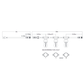 18M Festoon String Lights at 90 cm intervals with LED Bulbs