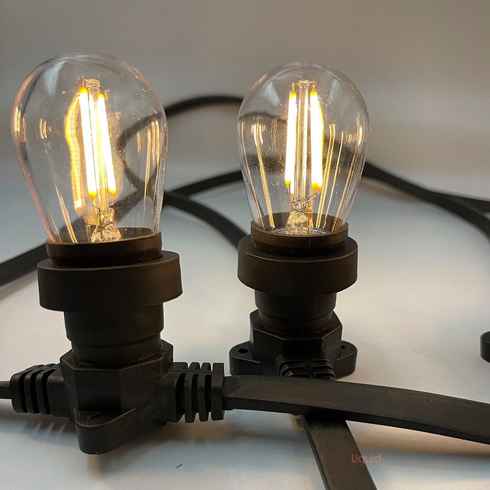 Dimmable Low Voltage Commercial LED Festoon Kit at 90cm intervals