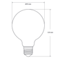 12W G95 Dimmable LED Light Bulbs