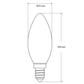 6 Watt Candle Dimmable LED Filament Bulb (E14) Clear Candle Bulbs LiquidLEDs Lighting 