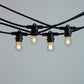 10m Black Festoon String Lights with 10 Bulb 240V