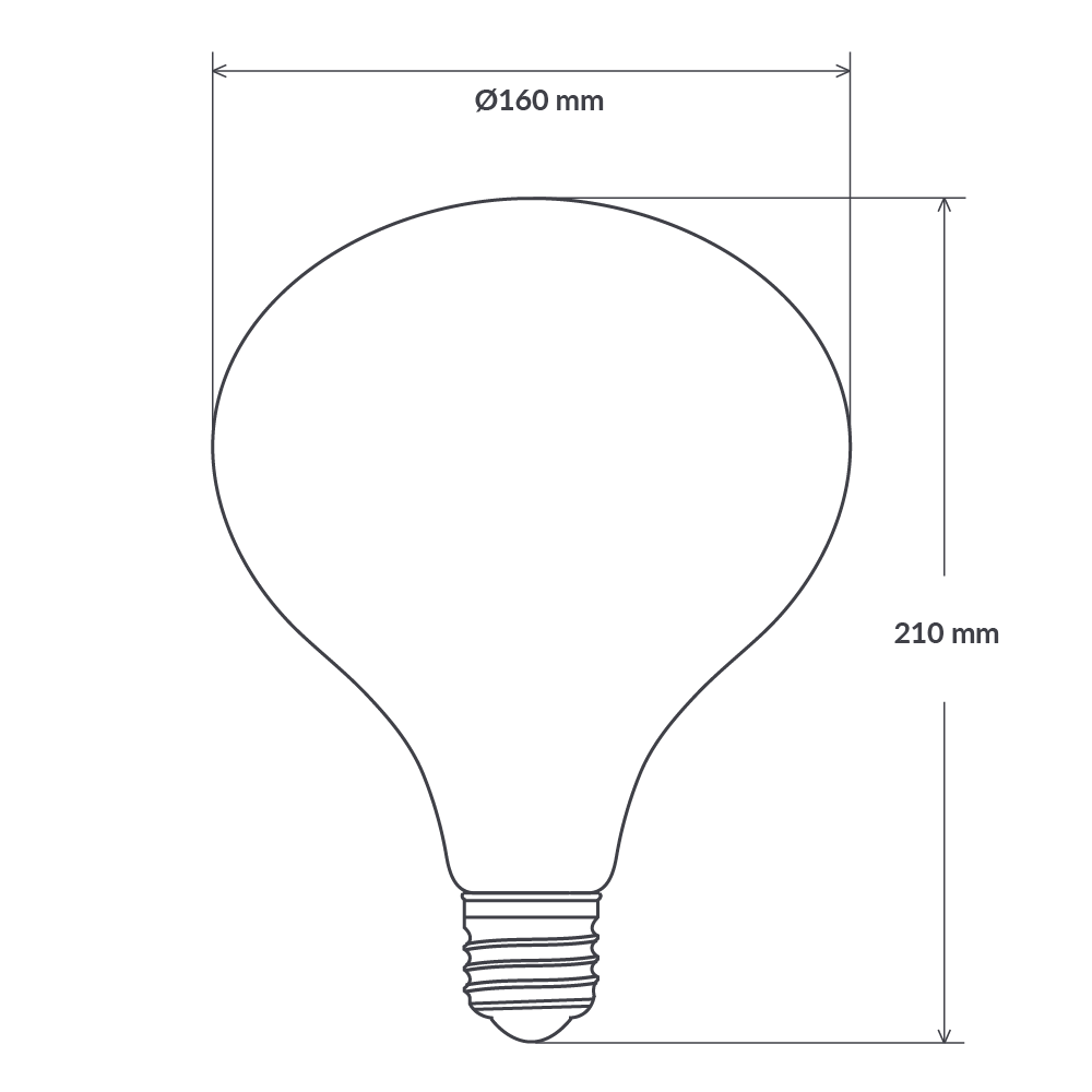 Porcelain R160 LED Bulb